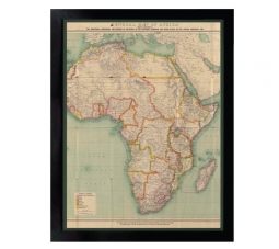 Historic 1909 Map of Africa
