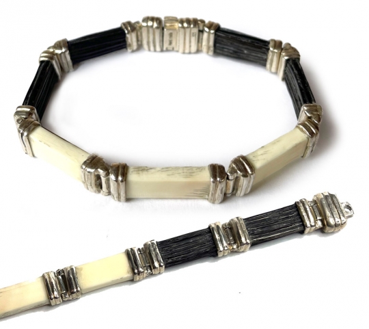 Elephant hair bracelet 4 strand 4knots | Pookie Lashes