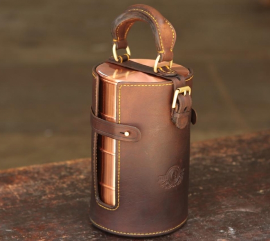 Campaign Leather Bottle Koozie