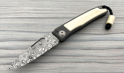 Rinkhals Damasteel Rose in Warthog Ivory