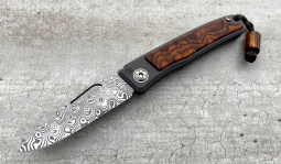 Rinkhals Damasteel Rose in Desert Ironwood