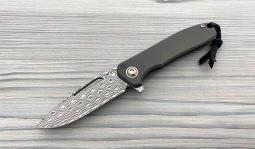 imambaⓇ Flipper Damasteel Rose in Solid Titanium