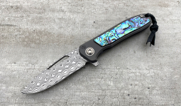 imambaⓇ Flipper Damasteel Rose in  Abalone