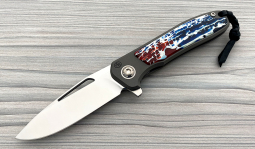 imambaⓇ Flipper in Red, White & Blue Kudu Bone