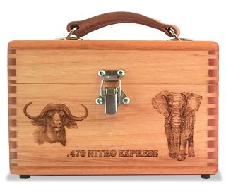 In-Stock Exotic Wood Rifle Ammo Box - 20 Round Capacity: African Sporting  Creations