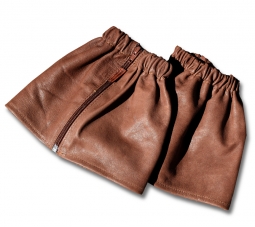 Zippered Leather Gaiters